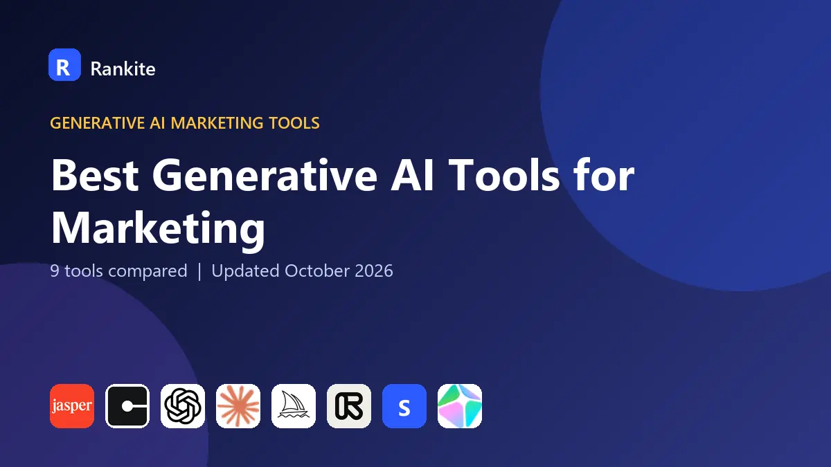 Best Generative AI Tools for Marketing in 2026: 9 Tools Compared