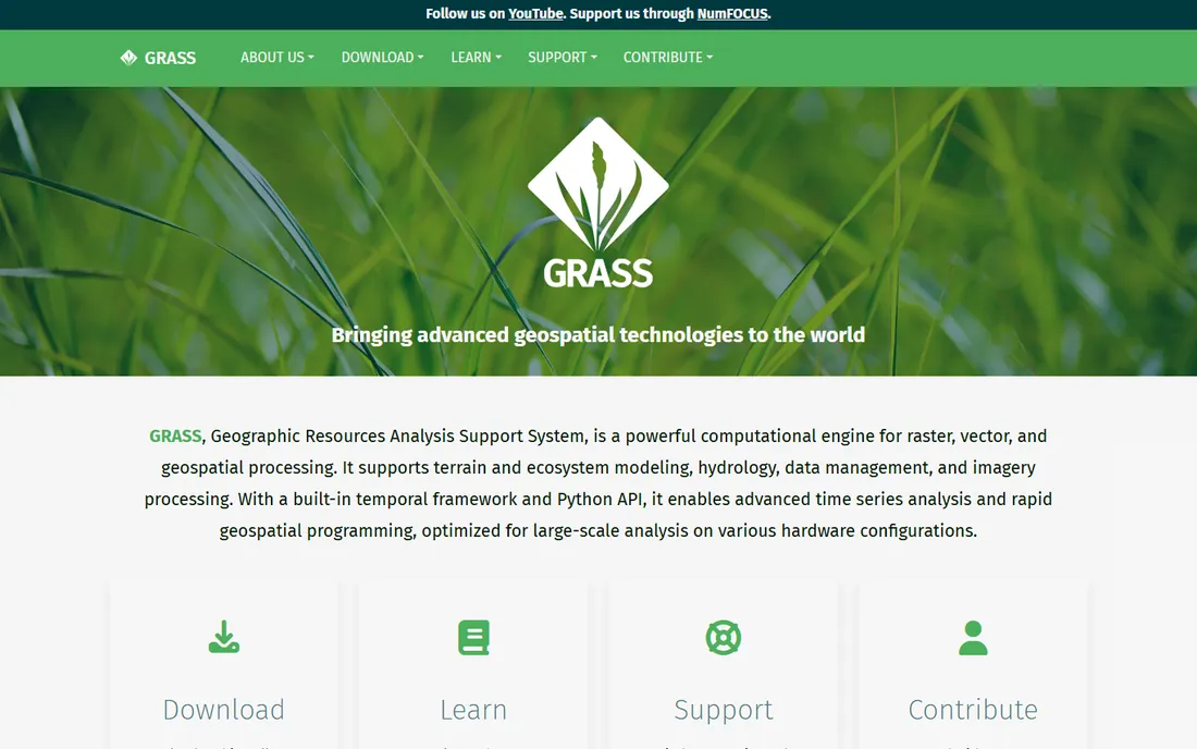 GRASS GIS homepage