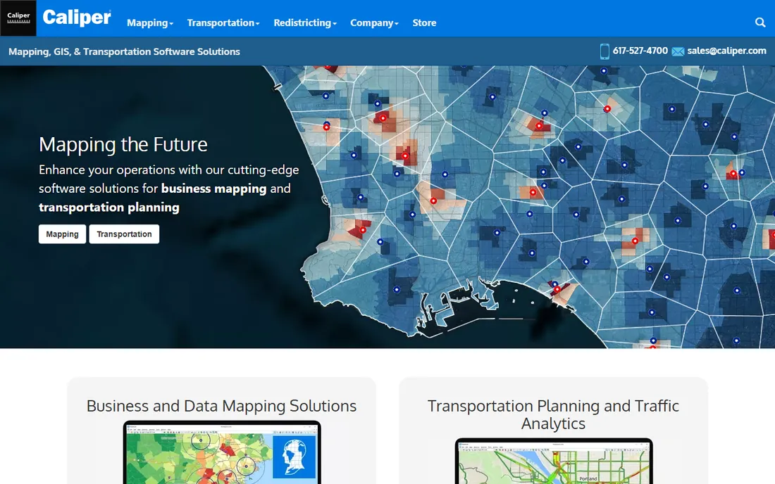Maptitude homepage
