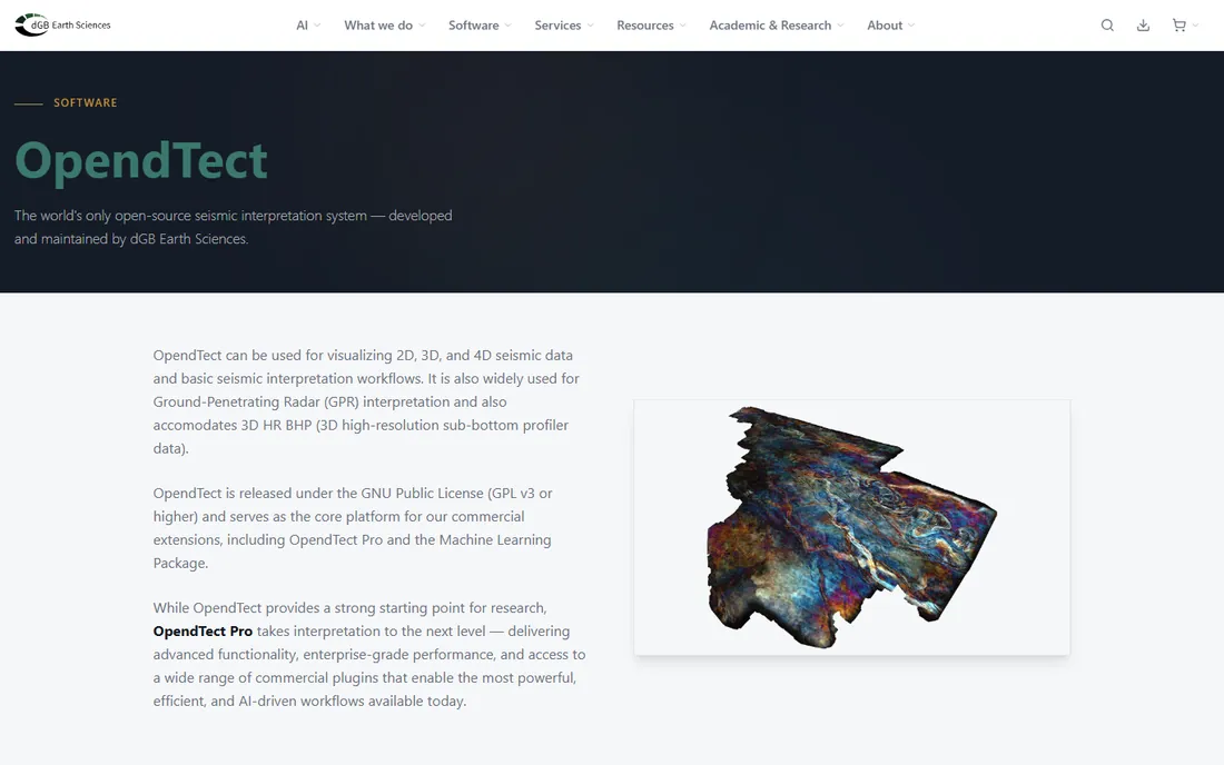 OpendTect homepage