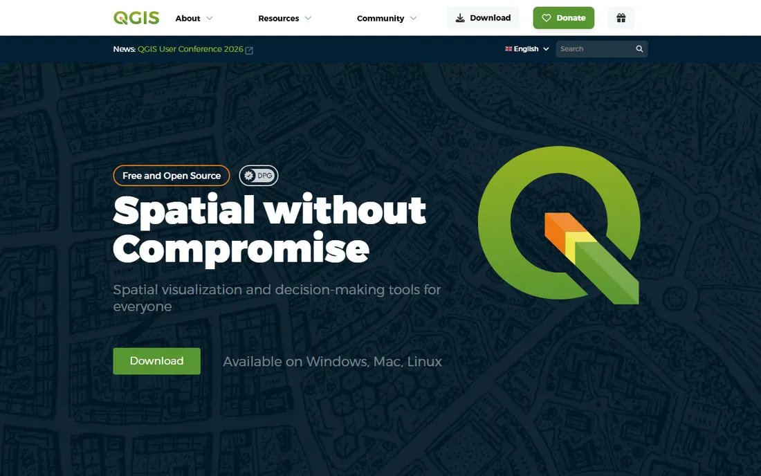QGIS homepage