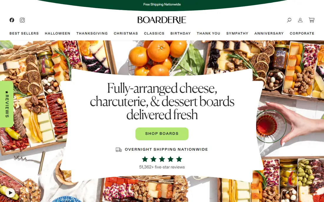 Boarderie homepage