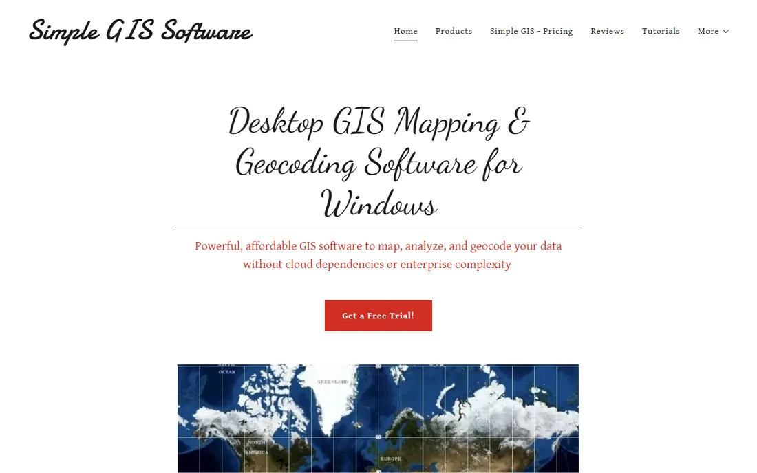 Simple GIS homepage