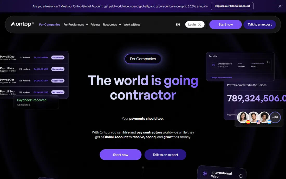 Ontop homepage