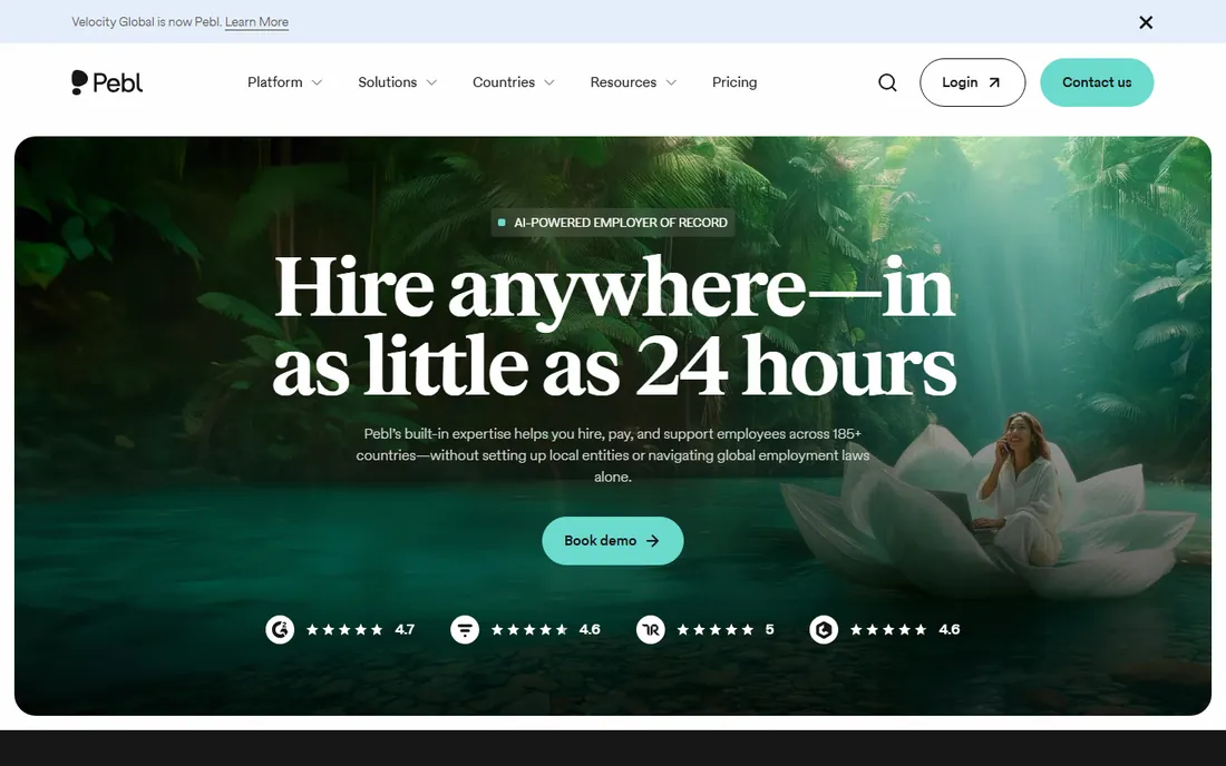 Velocity Global homepage