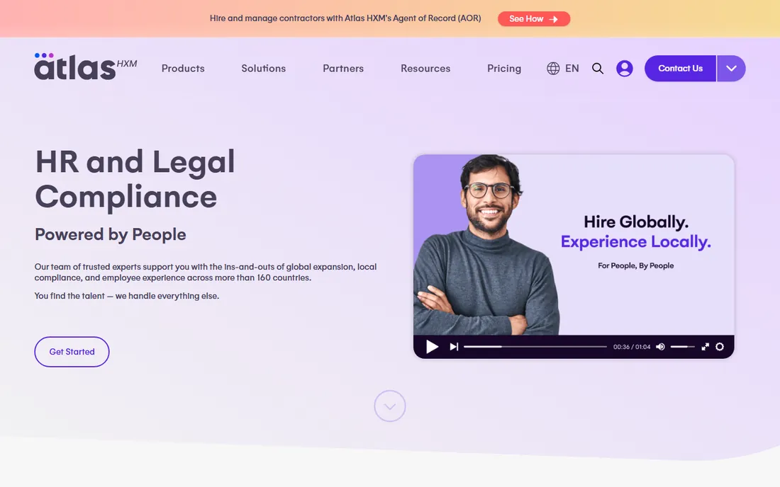 Atlas HXM homepage