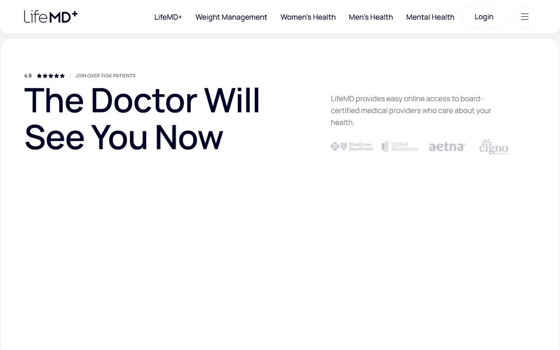LifeMD homepage