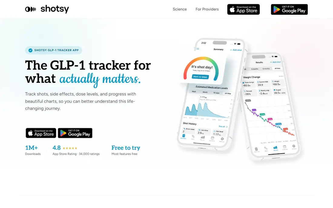 Shotsy homepage