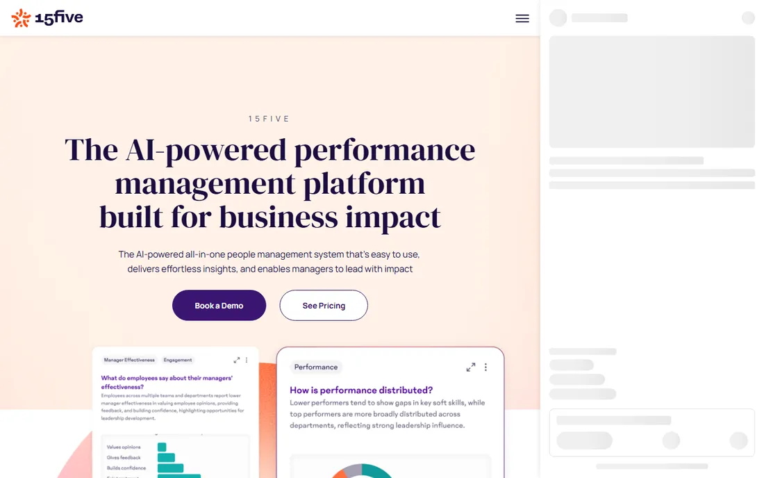 15Five homepage