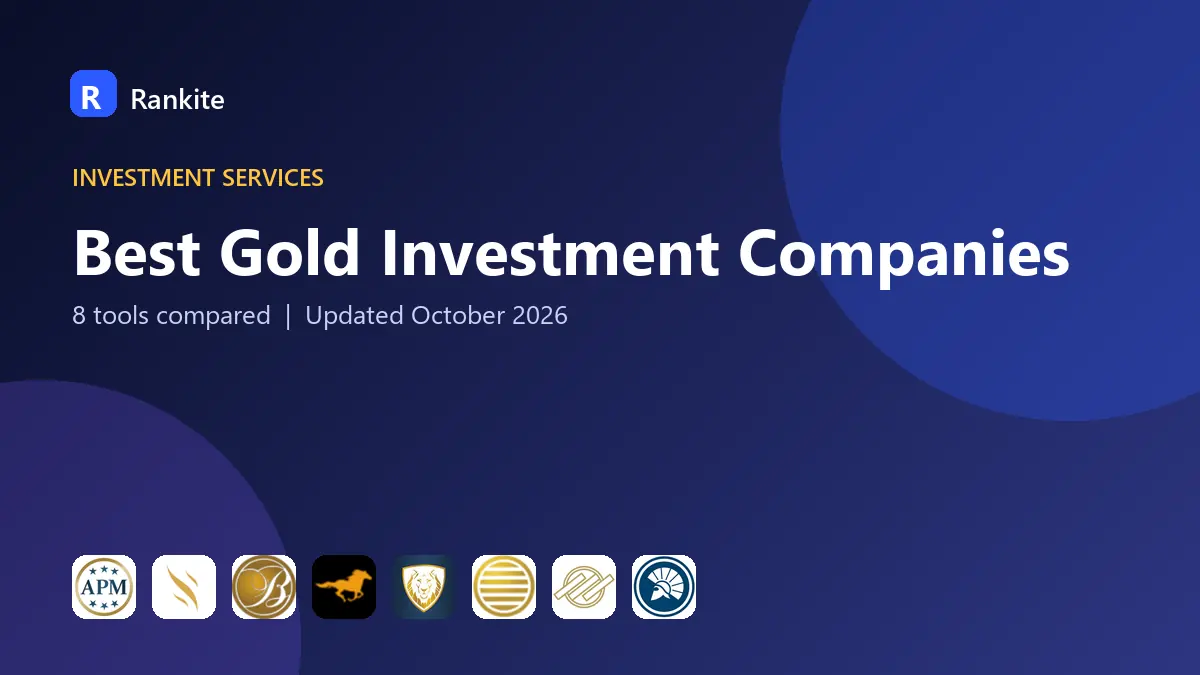 Best Gold Investment Companies in 2026: 8 Companies Compared