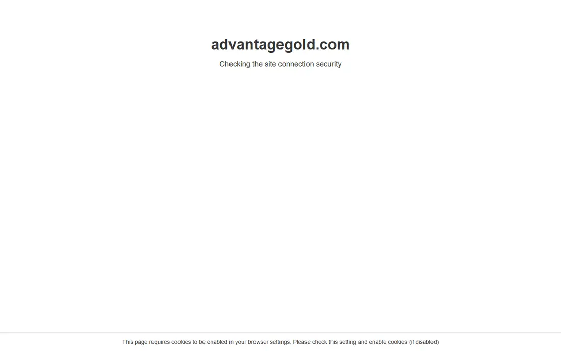 Advantage Gold homepage