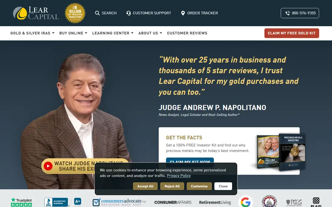 Lear Capital homepage