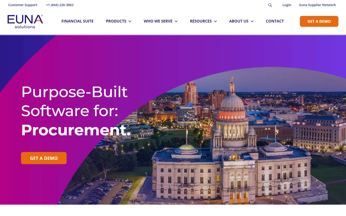 Euna Solutions (formerly Bonfire) homepage