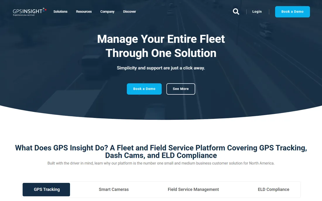 GPS Insight homepage