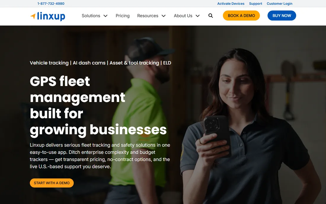 Linxup homepage