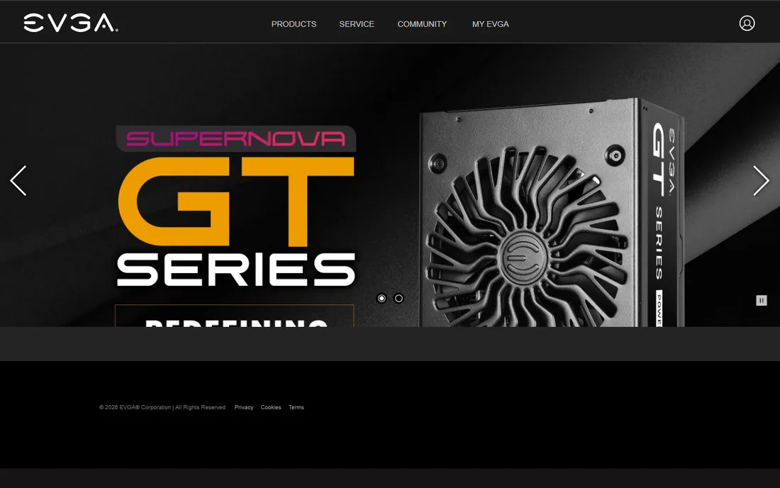 EVGA Precision X1 homepage