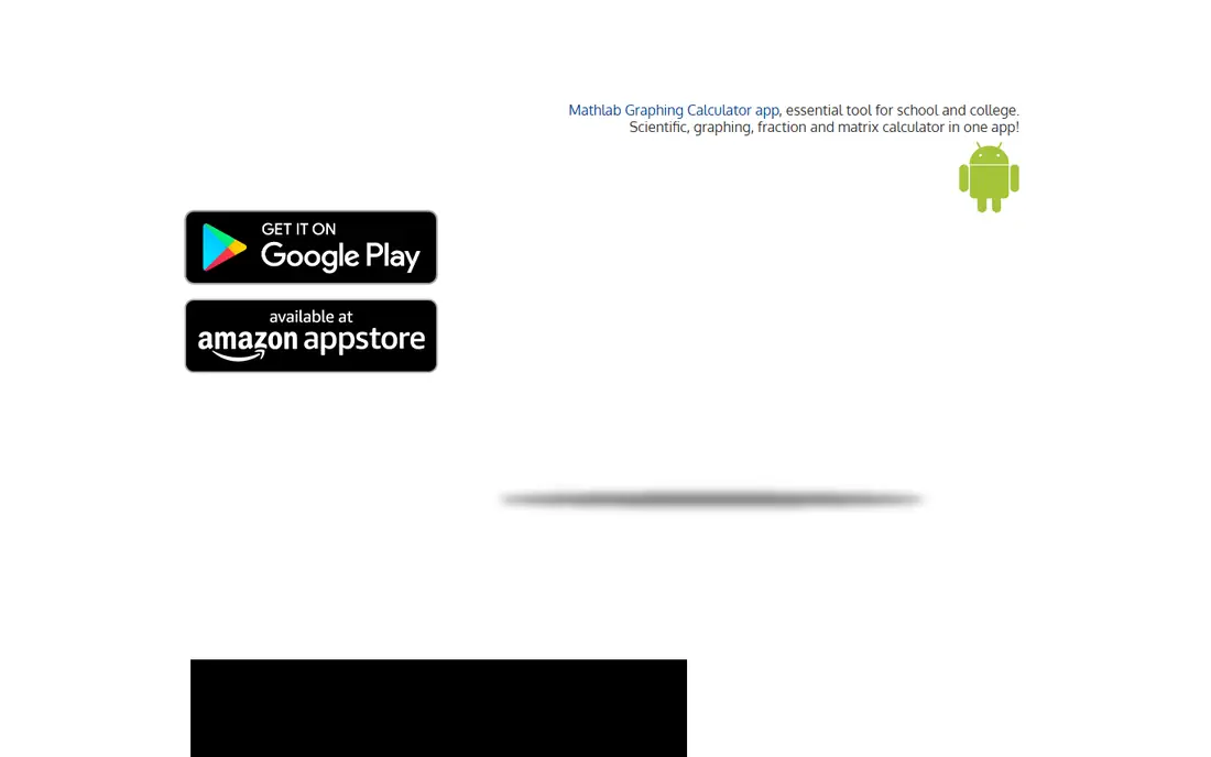 Mathlab Graphing Calculator homepage