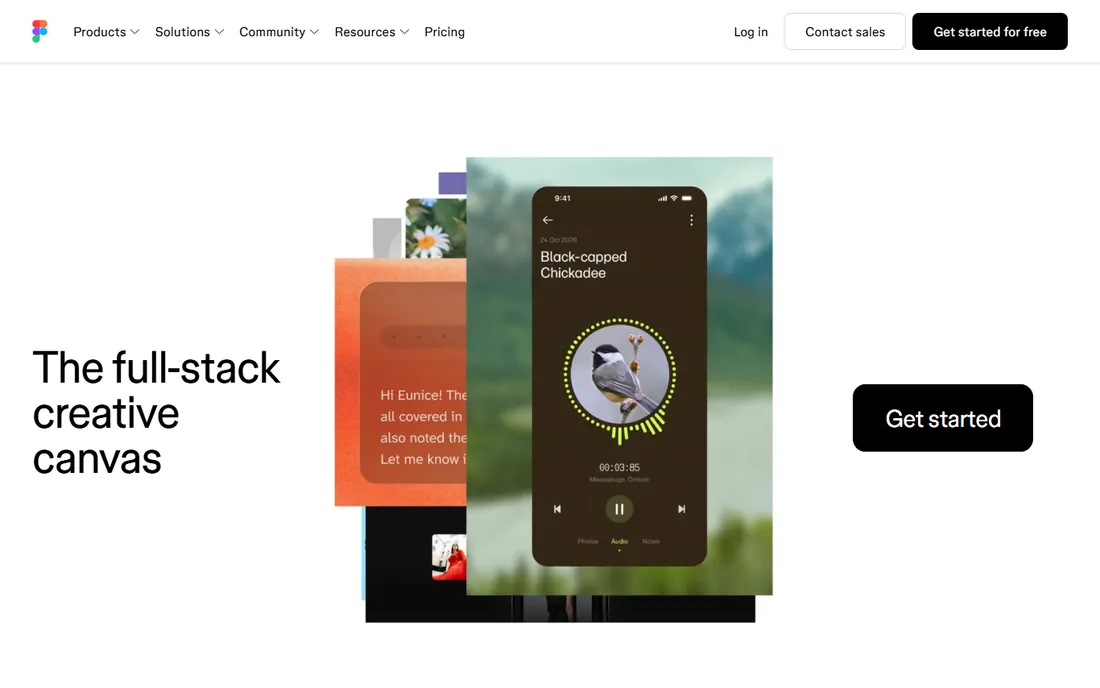 Figma homepage