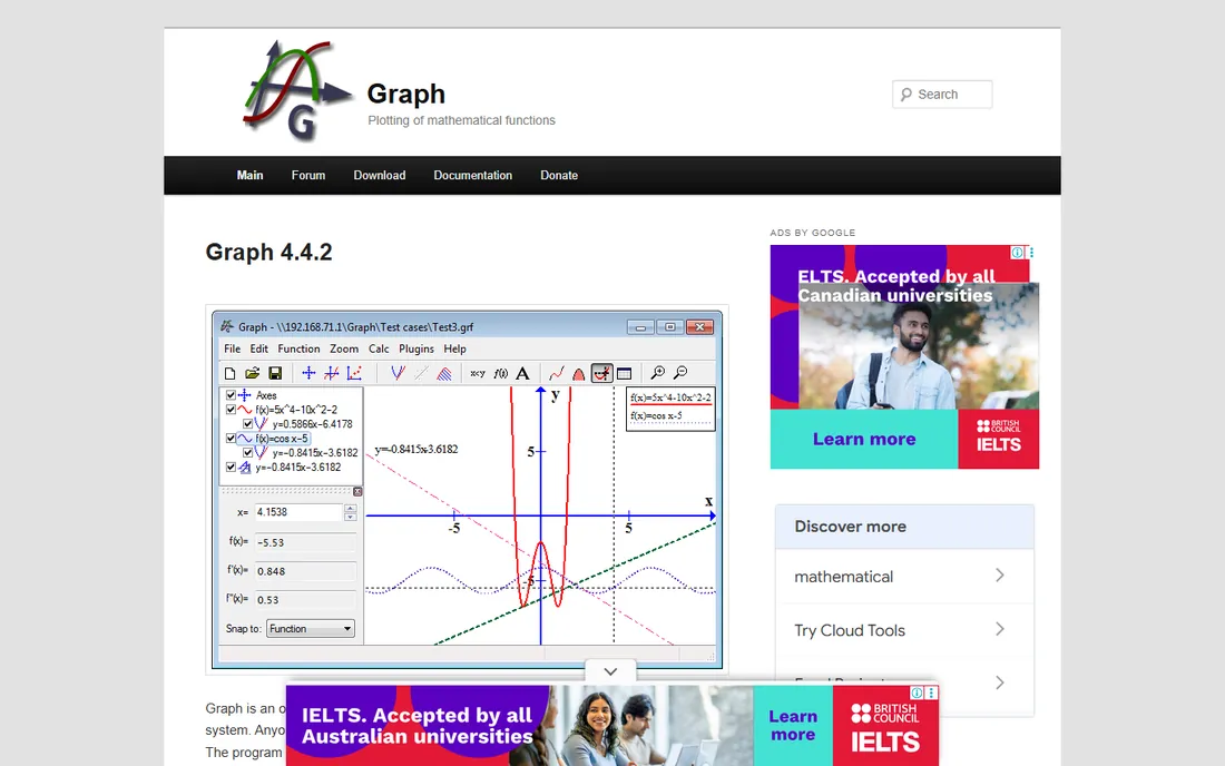 Graph homepage