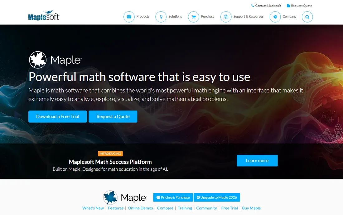 Maple homepage