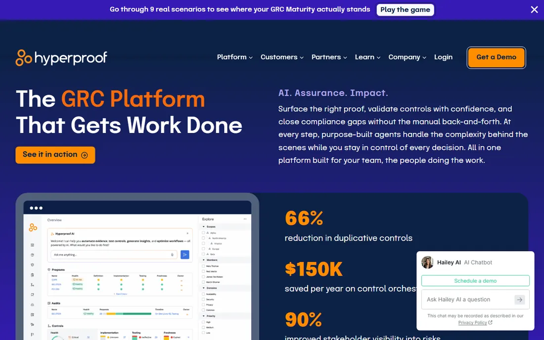 Hyperproof homepage