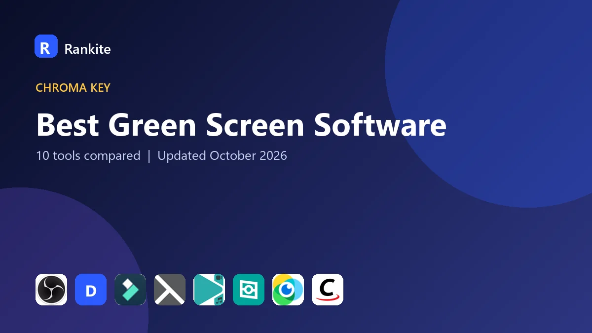 Best Green Screen Software in 2026: 10 Tools Compared