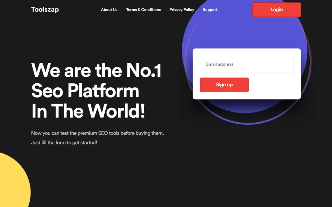 ToolsZap homepage