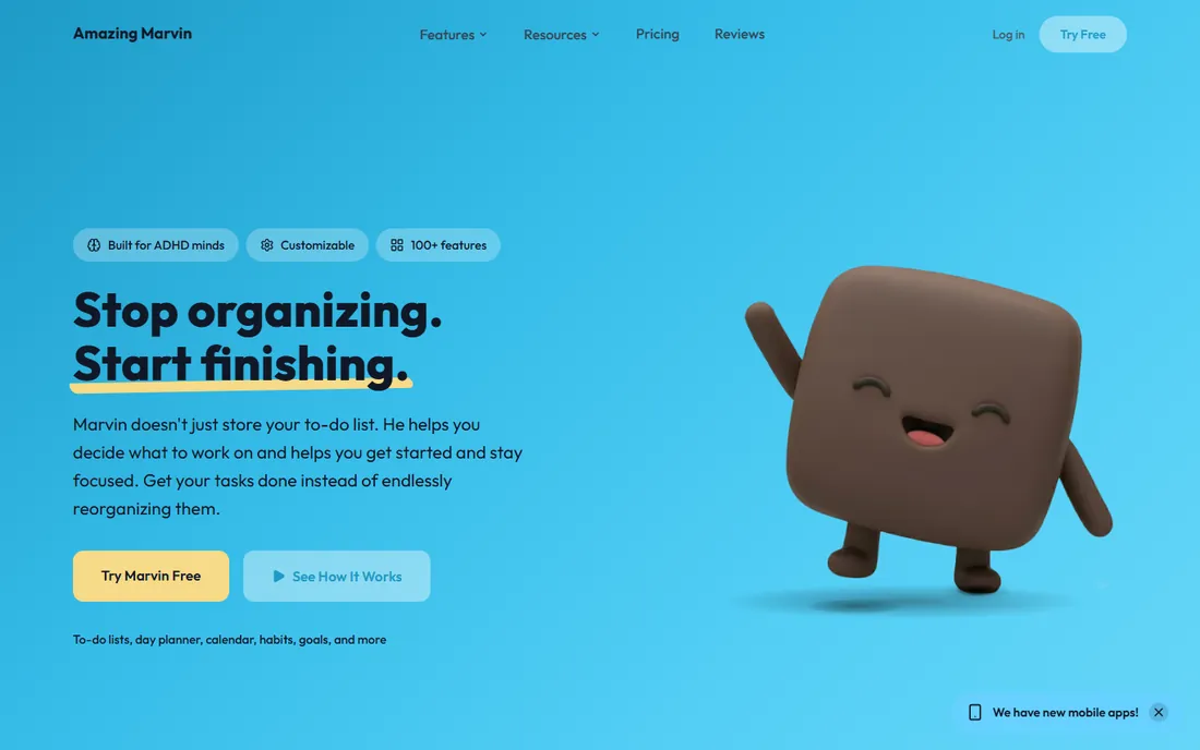 Amazing Marvin homepage