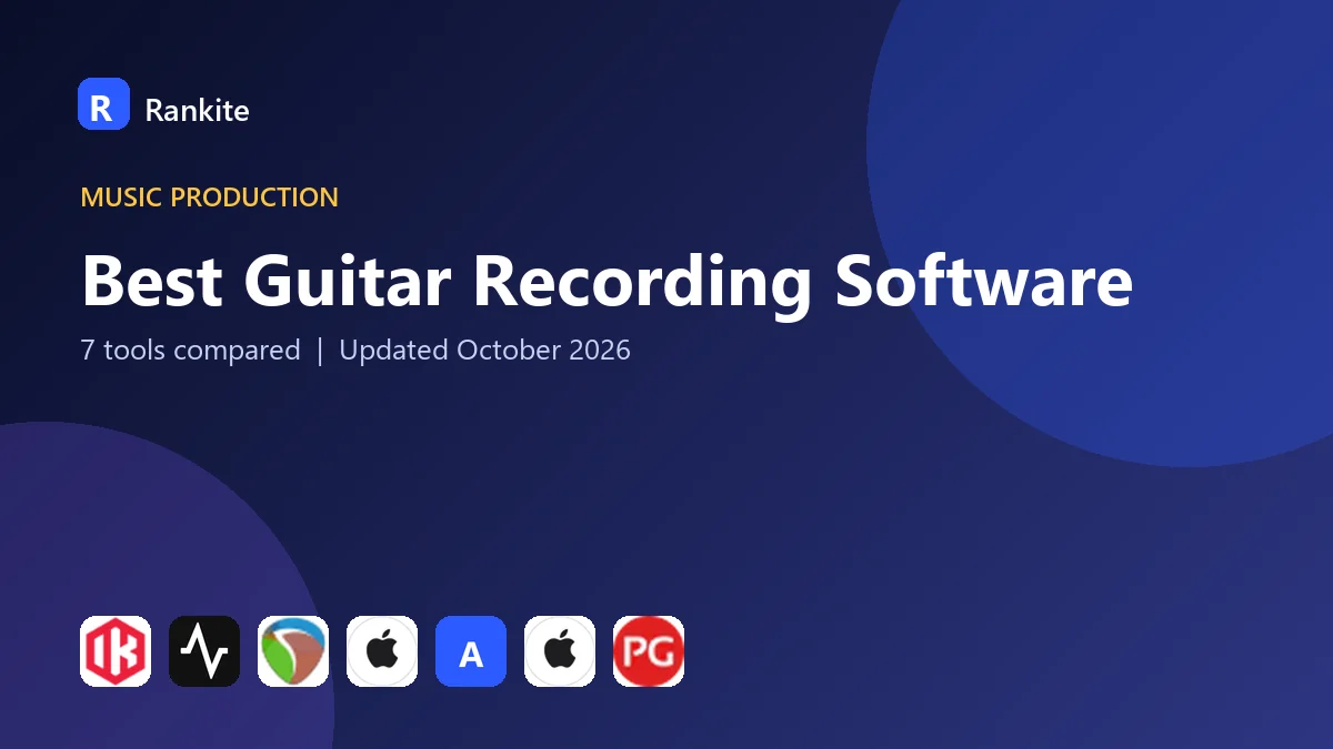 Best Guitar Recording Software in 2026: 7 Tools Compared