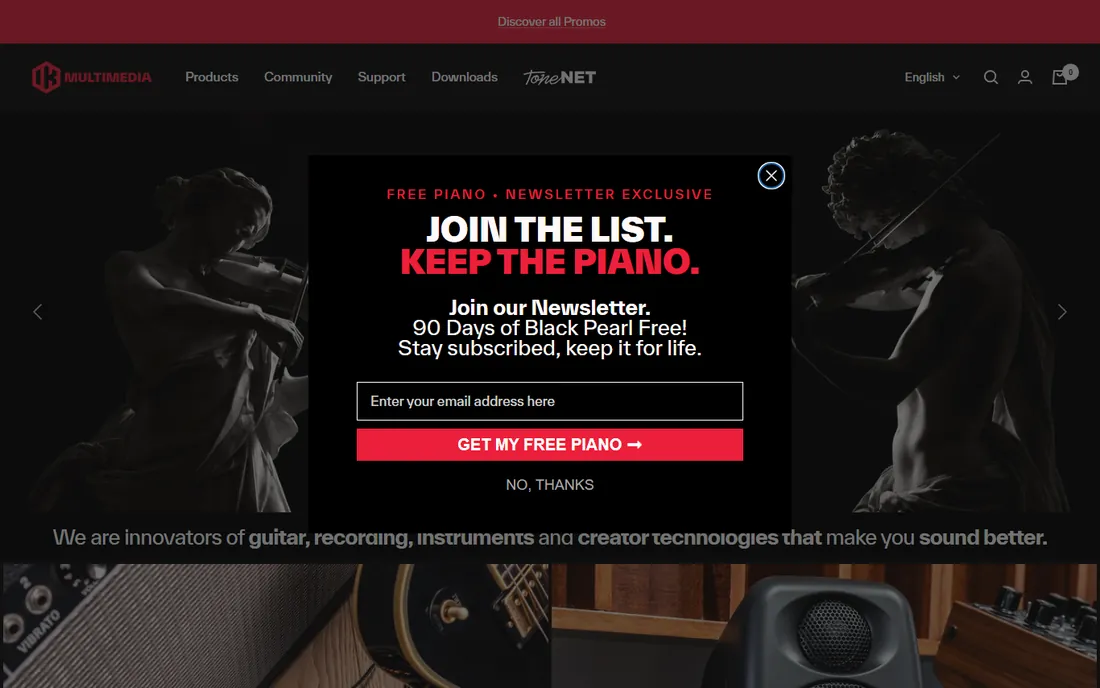 AmpliTube 5 homepage