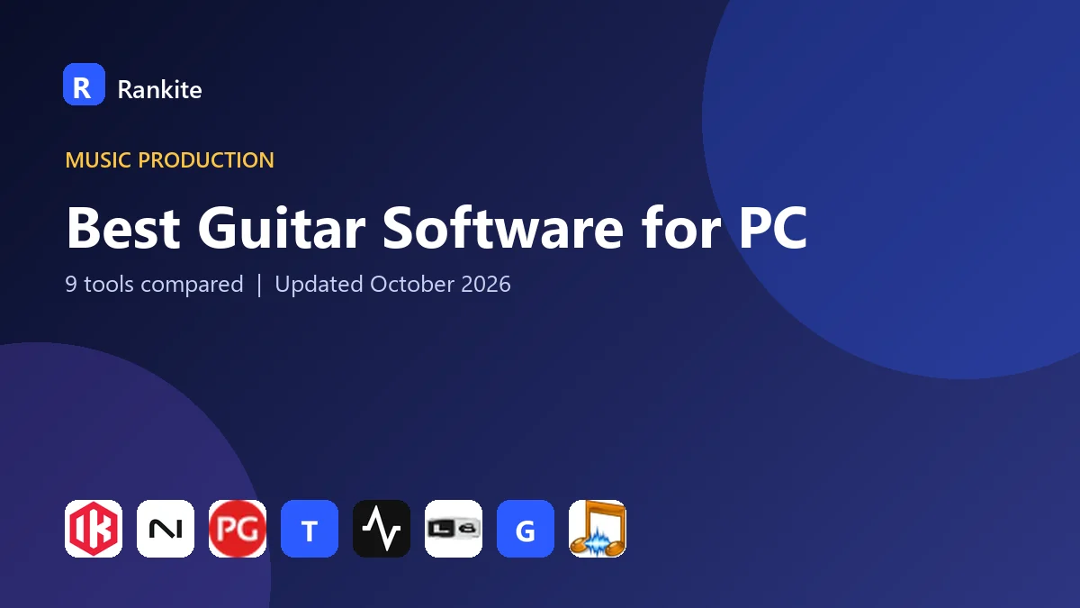 Best Guitar Software for PC in 2026: 9 Tools Compared