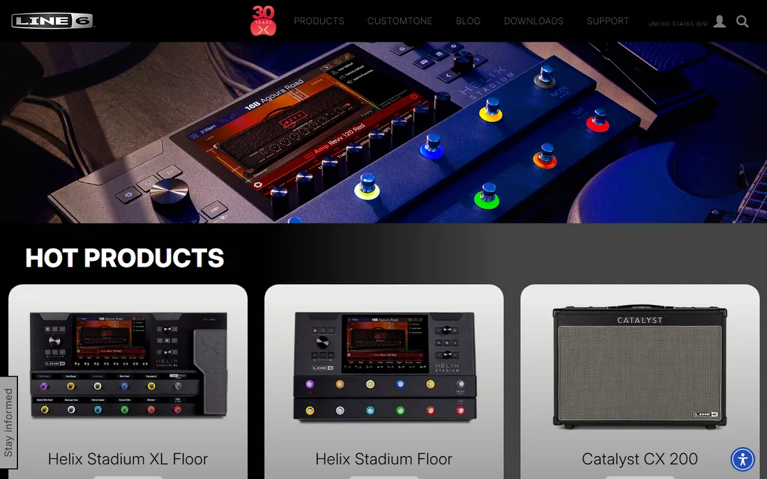 Helix Stadium Native homepage