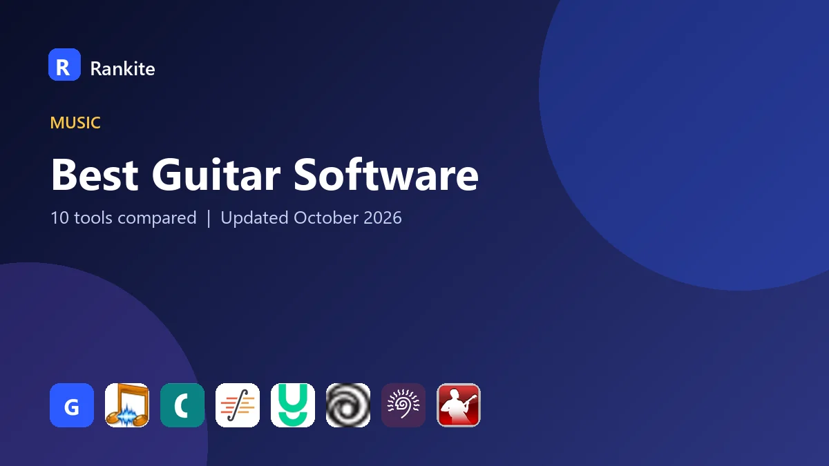 Best Guitar Software in 2026: 10 Tools Compared