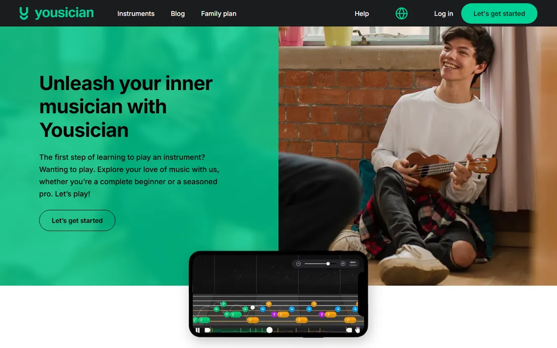 Yousician homepage