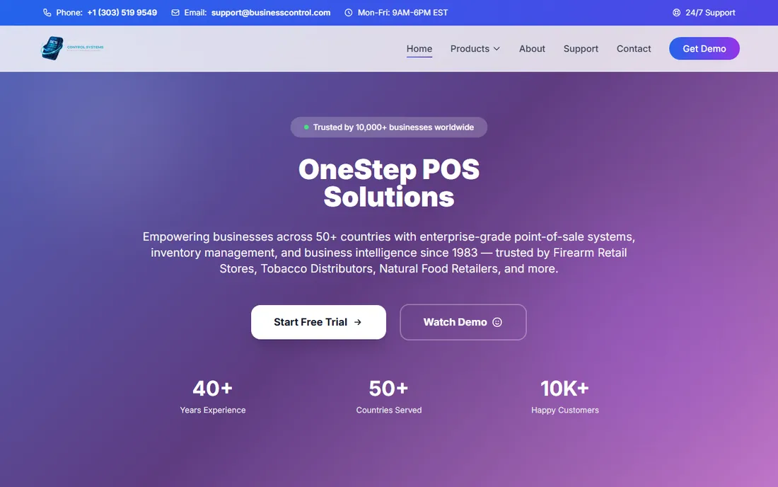 Business Control Systems homepage