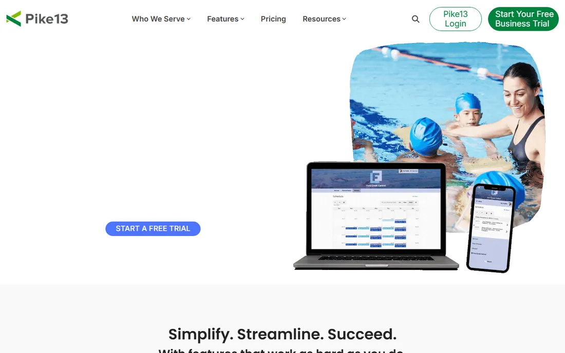 Pike13 homepage
