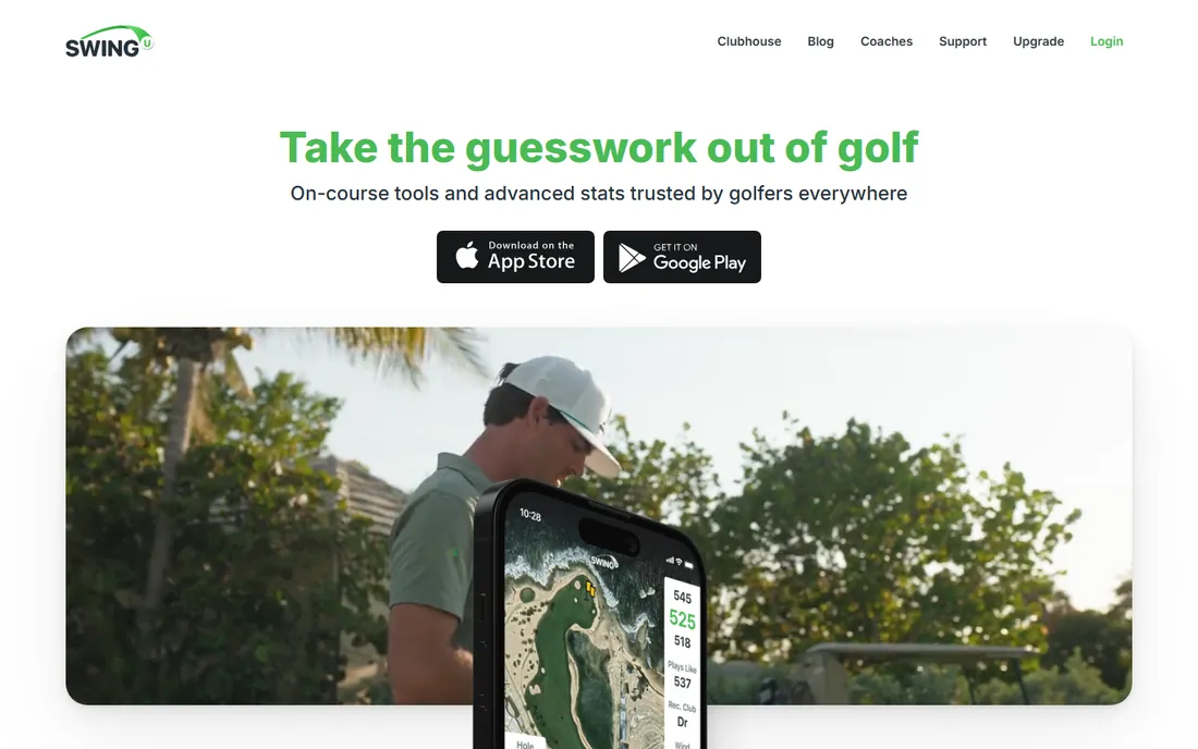 SwingU homepage