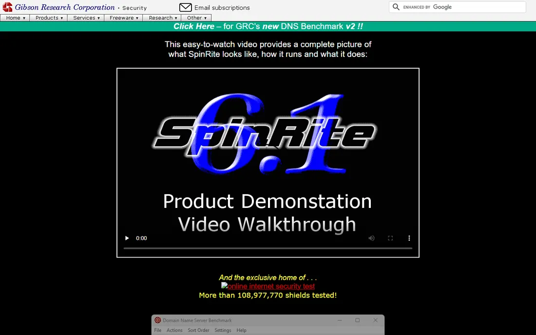 SpinRite homepage