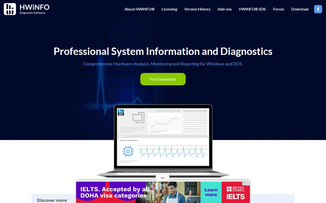 HWiNFO homepage
