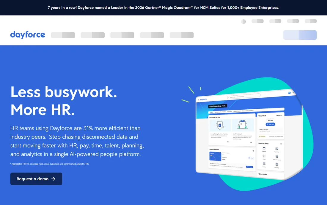 Dayforce homepage