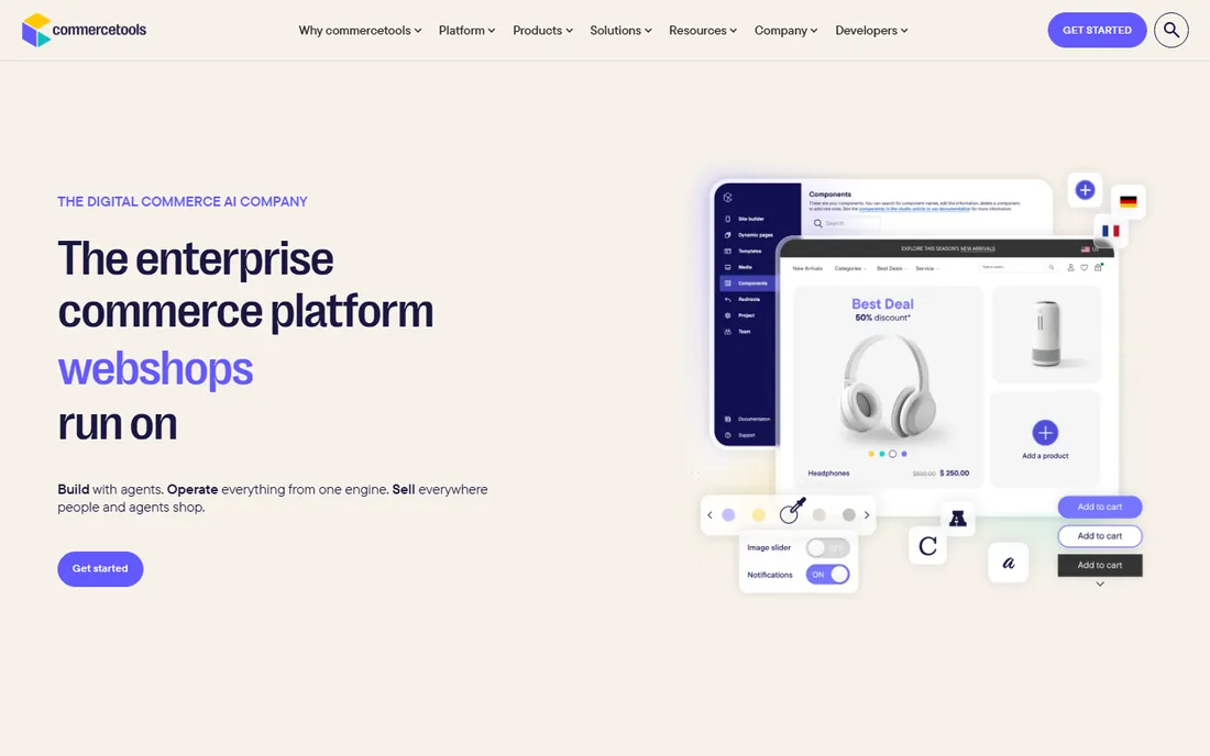 commercetools homepage
