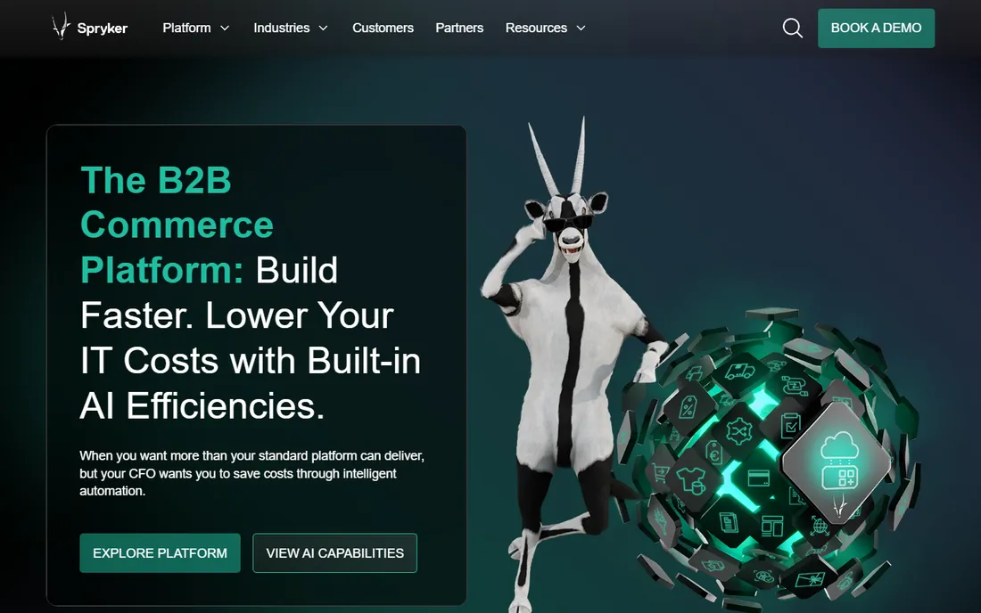 Spryker homepage