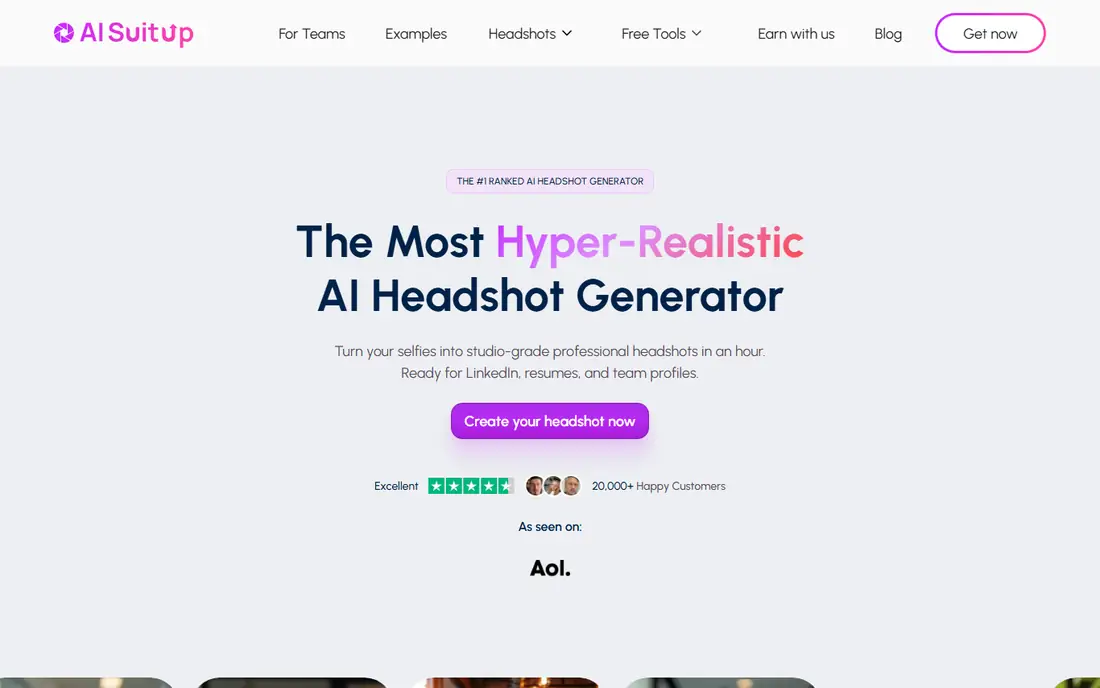 AI SuitUp homepage