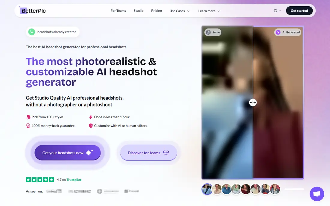 BetterPic homepage