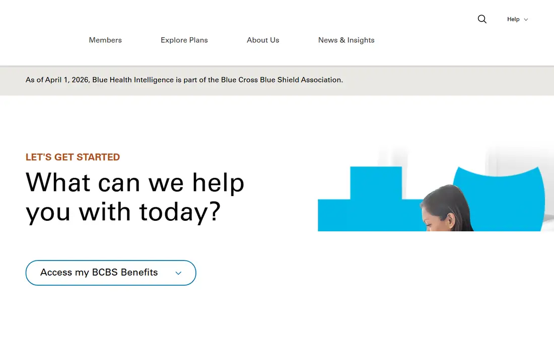 Blue Cross Blue Shield homepage