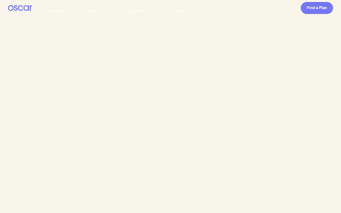 Oscar Health homepage