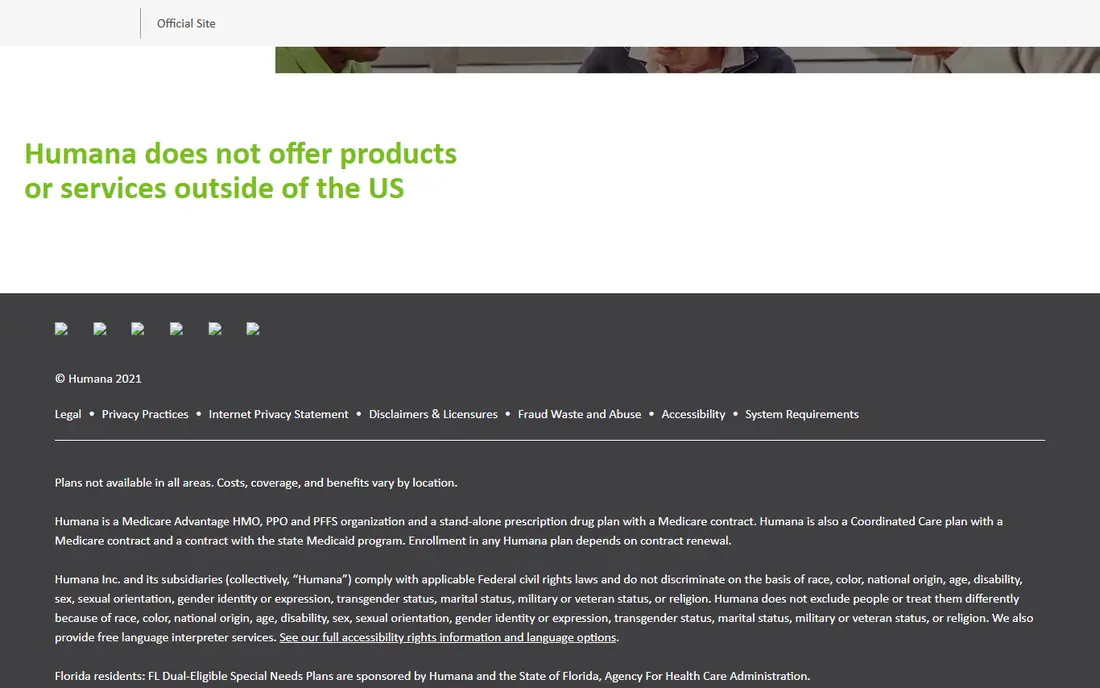 Humana homepage