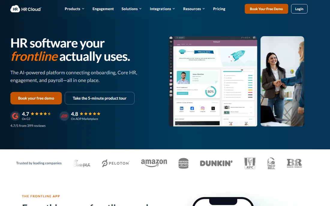 HR Cloud homepage