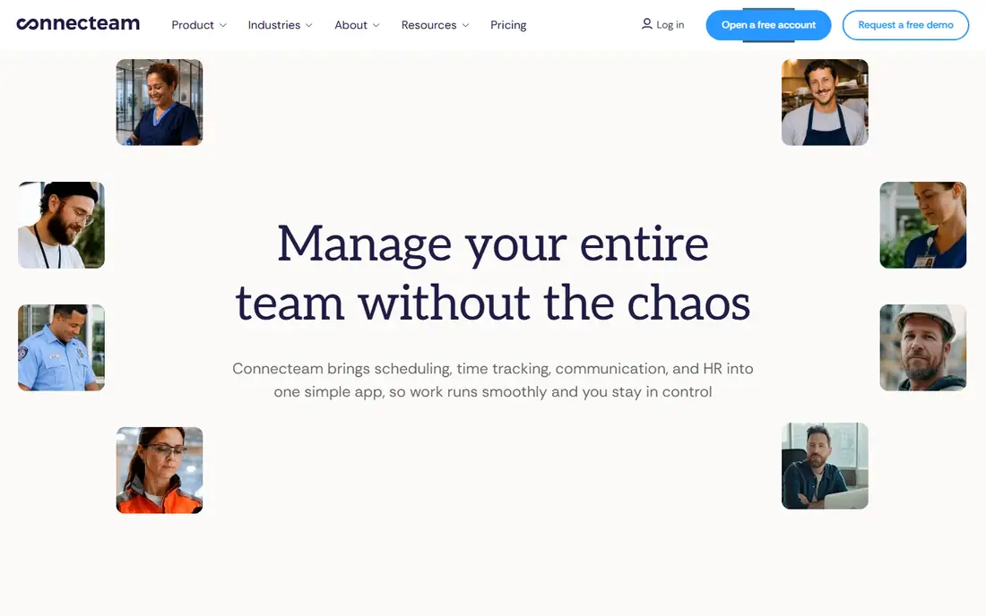 Connecteam homepage