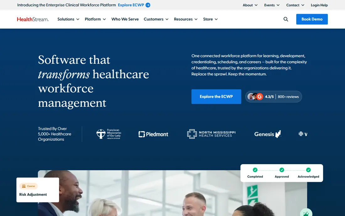 ShiftWizard by HealthStream homepage